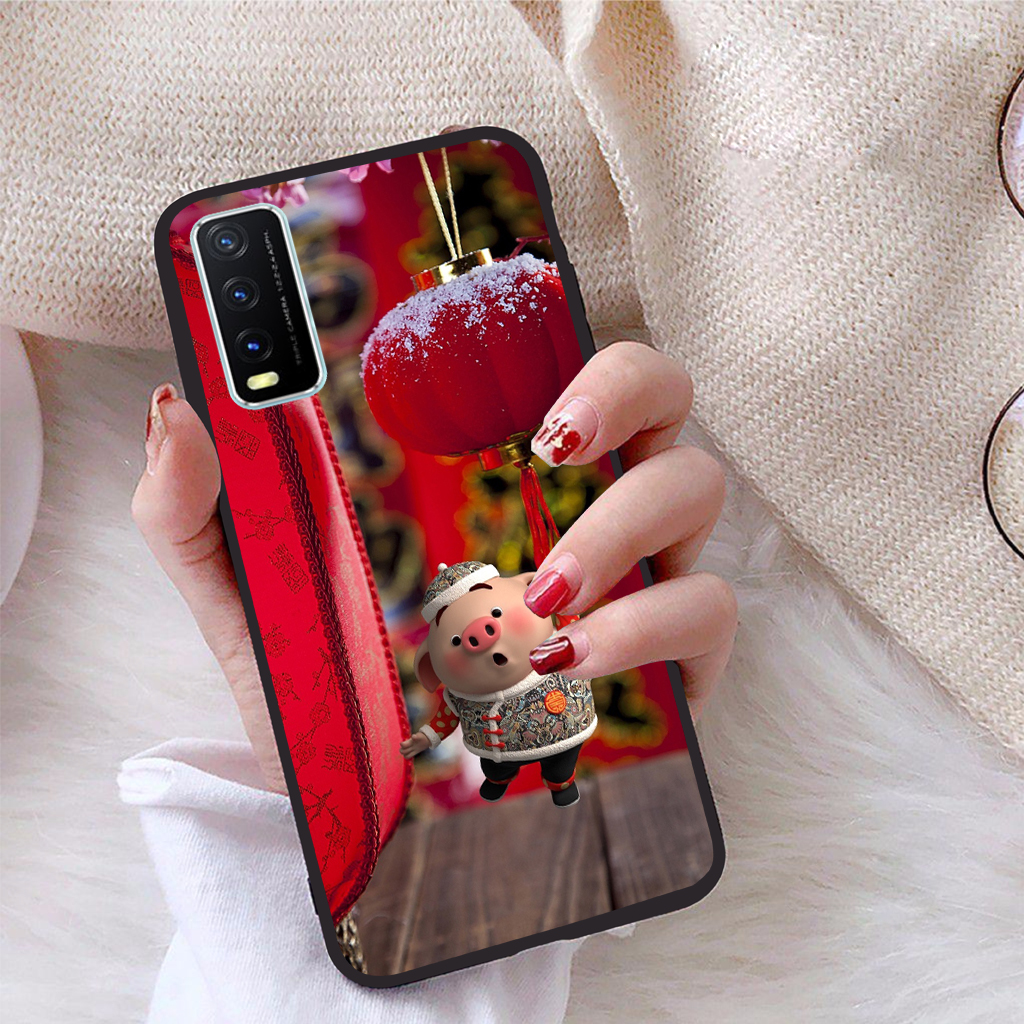 Ốp lưng Vivo Y20S viền dẻo TPU BST Pig Cute