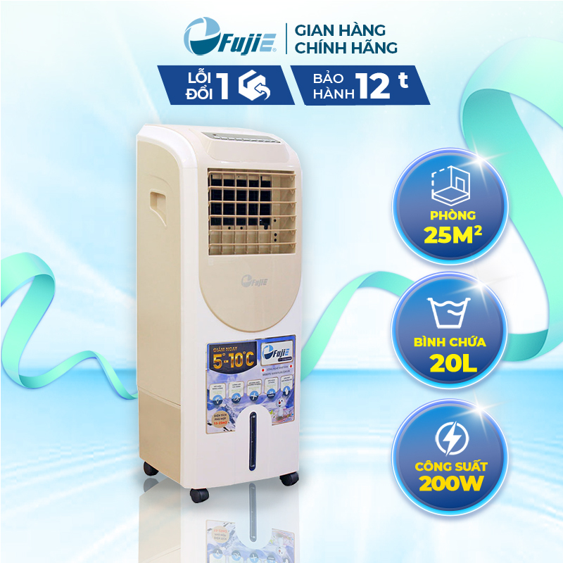 Quạt điều hòa không khí fujie ac-11db làm mát nhanh - lưới lọc thô - điều khiển từ xa