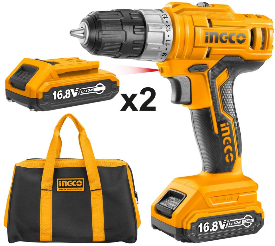 16.8v máy khoan vặn vít dùng pin ingco cdli1612