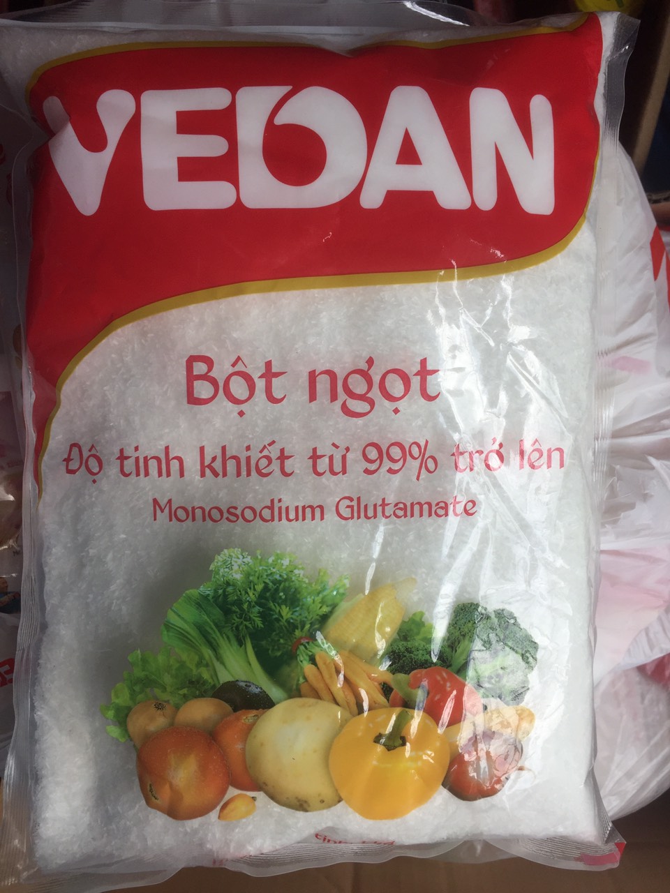 Bột ngọt vedan 400g hạt to: thùng 30 gói/12kg. giá 780k/thùng