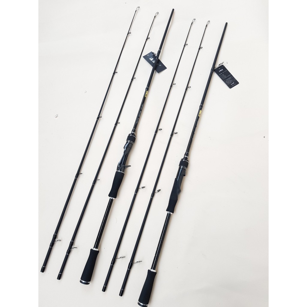 Cần câu lure tomahawk 2 ngọn mh+h siêu khỏe cần câu đứng