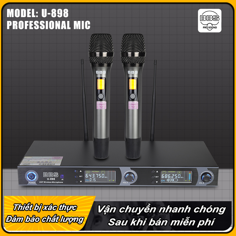 Micro Không Dây karaoke Cao Cấp BBS U898