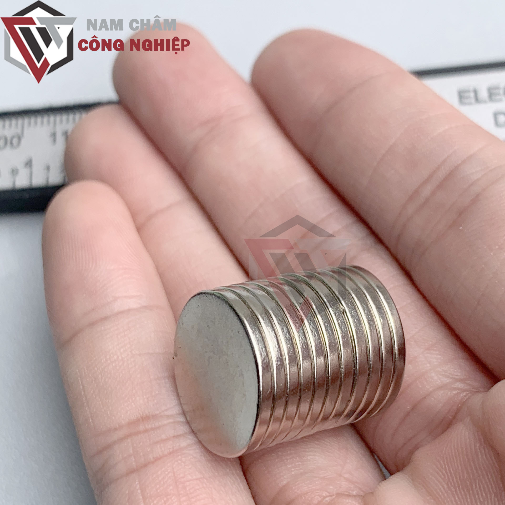 10 Viên nam châm tròn 18x2mm nam châm siêu mạnh