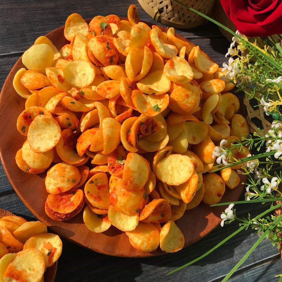 1kg bánh phồng tép , bánh phồng tép tẩm tép hành thơm ngon