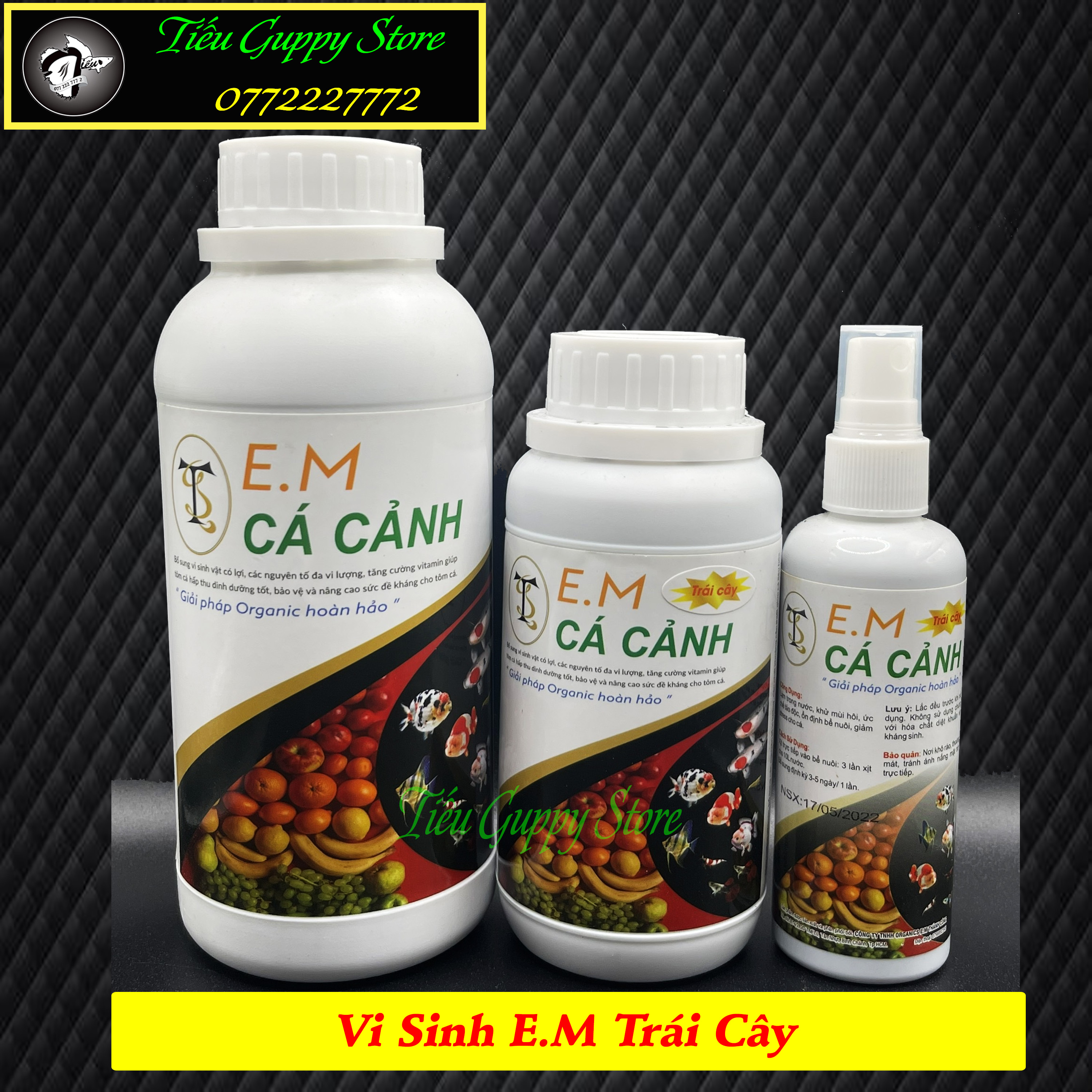 Vi sinh organics e.m trái cây - bổ sung vitamin cho cá