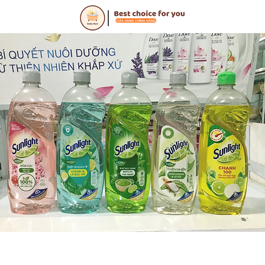 Nước Rửa Chén Sunlight Hương Chanh chai 750g