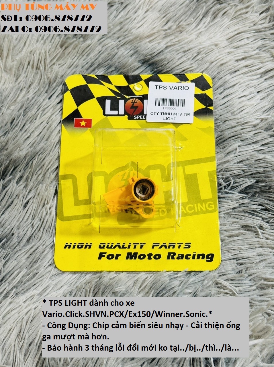 Tps light dành cho xe vario/ex150/winner