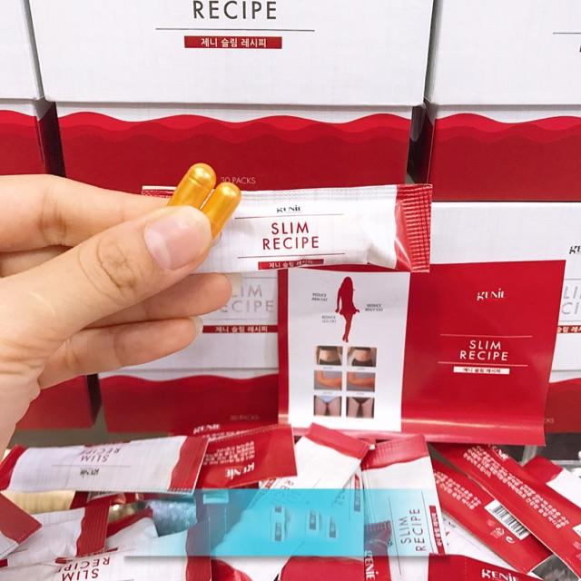 VIÊN UỐNG GIẢM CÂN TOÀN THÂN HỦY MỠ BỤNG SLIM RECIPE GENIE