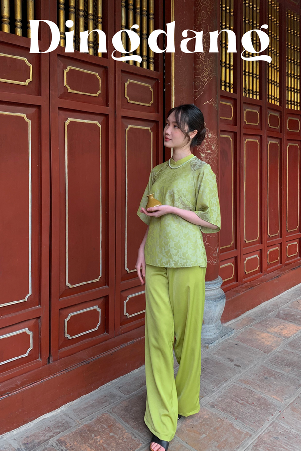 Bộ áo quần gấm hoa ppa10 - đing đang