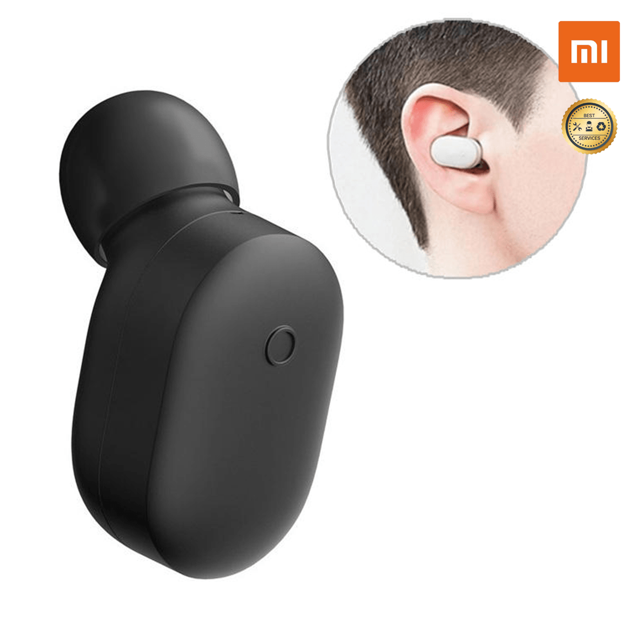 Tai Nghe Mi Bluetooth Headset Mini (Black) Chống Nước IPX4 - Trợ Lý Ảo Xiaomi AI - Hàng Chính Hãng