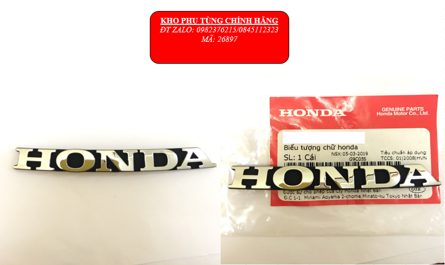 Biểu tượng chữ HONDA dành cho xe máy LEAD 125
