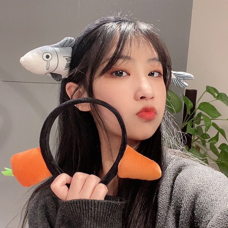Băng Đô bờm Cài Tóc hình Cá mập, băng đô bờm Cà Rốt Dễ Thương Bờm Tóc Rửa Mặt hottrend