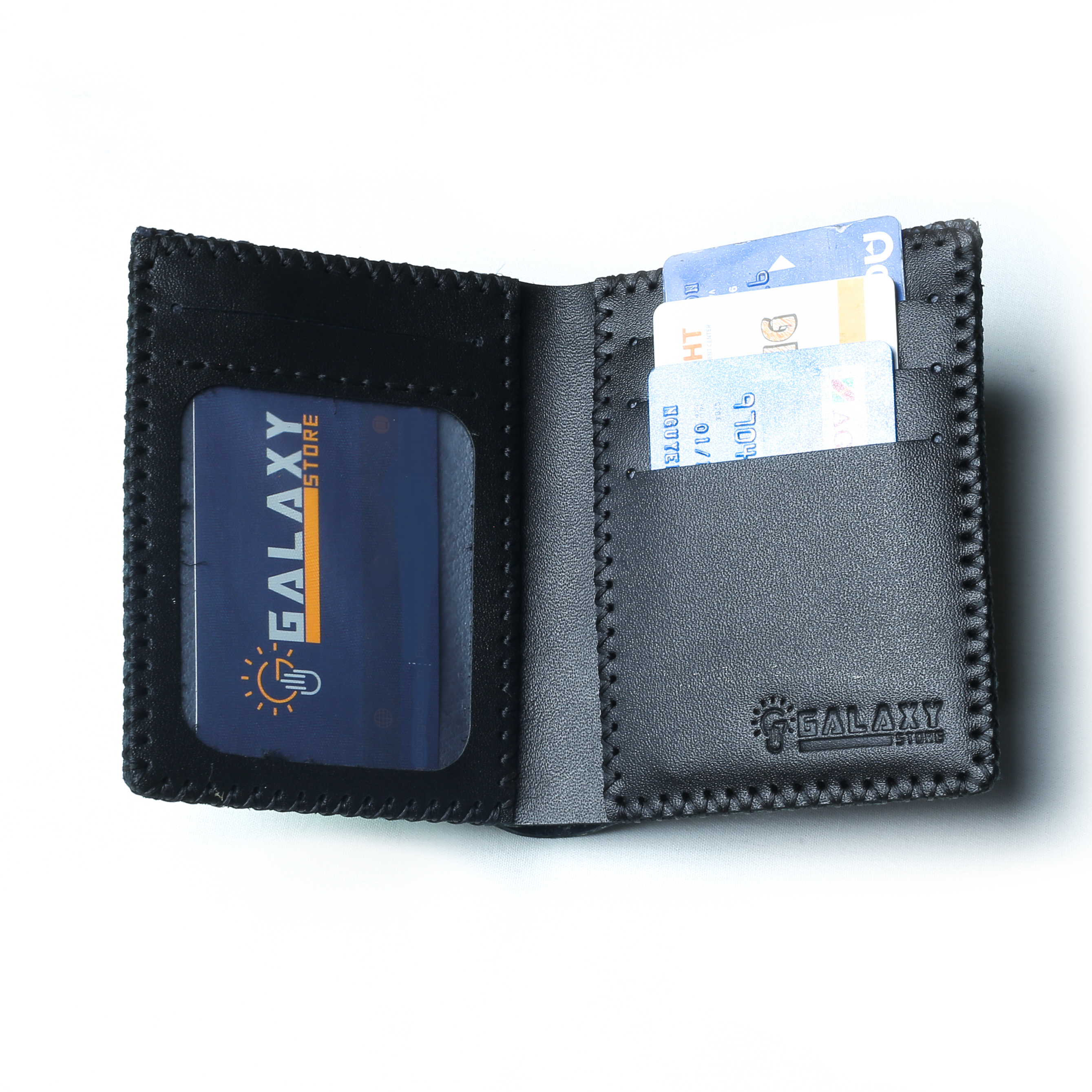 Ví Nam Bóp Nam Đứng Da Bò Thật Handmade Galaxy Store GVDN - Hàng Chính Hãng
