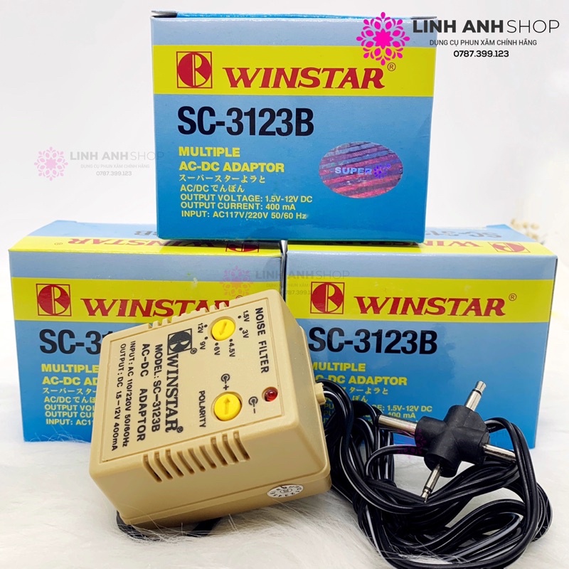Ổn áp winstar sc-3123b cực bền các loại máy phun xăm