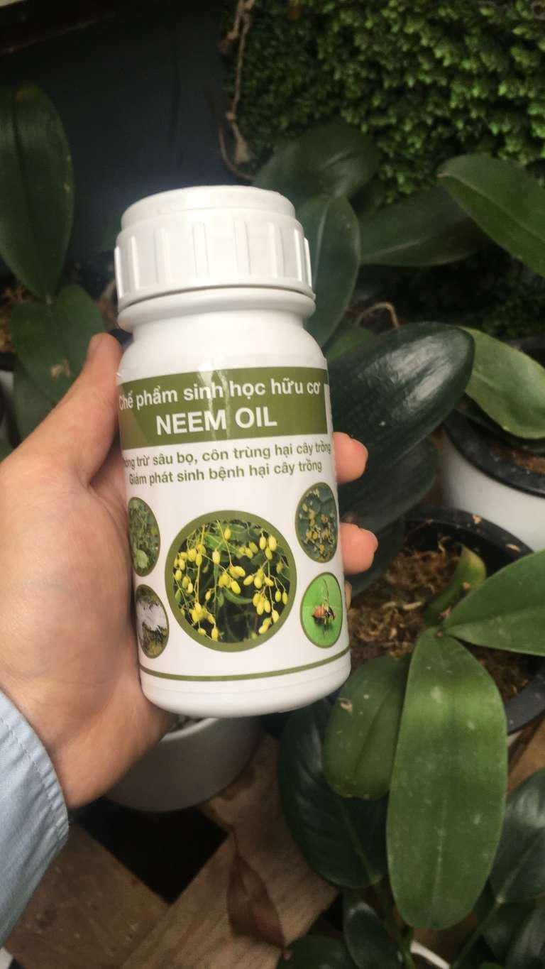 Dầu Neem hữu cơ bảo vệ cây trồng 80ml - Trừ sâu sinh học