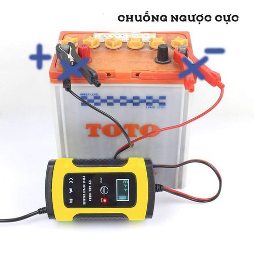 Sạc bình ac quy 12v từ 4Ah-100Ah có chức năng phục hồi acquy bằng khử sunfat, thông minh tự ngắt khi đầy, chống ngược cực
