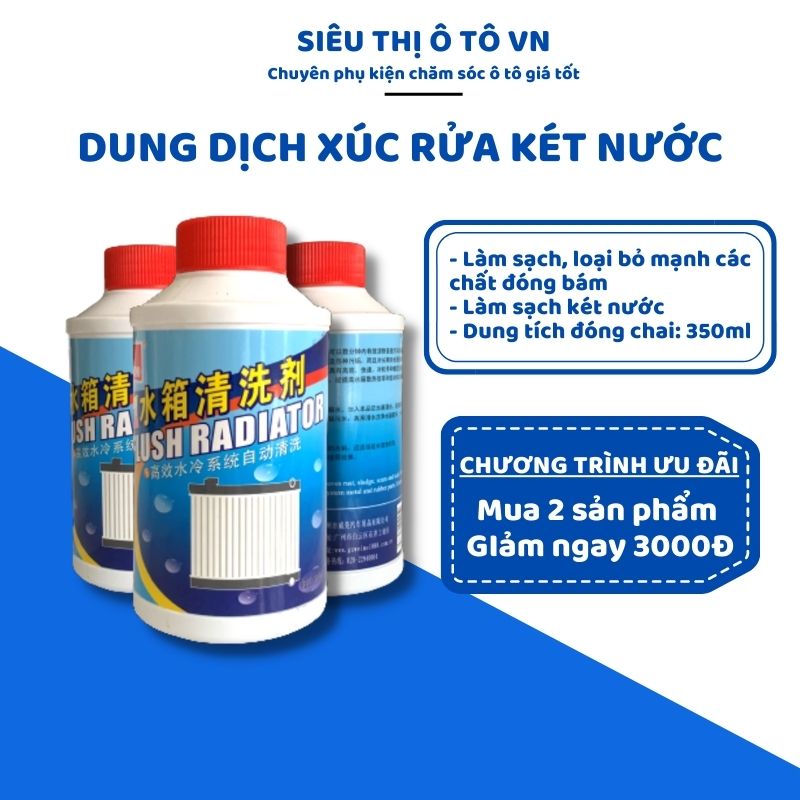 Dung dịch xúc rửa két nước - radiator flush 🔥 nước vệ sinh, xúc rửa két nước và làm mát động cơ máy - stotvn