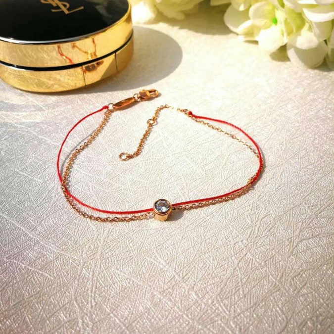 VÒNG TAY CHỈ ĐỎ KIM VÀNG