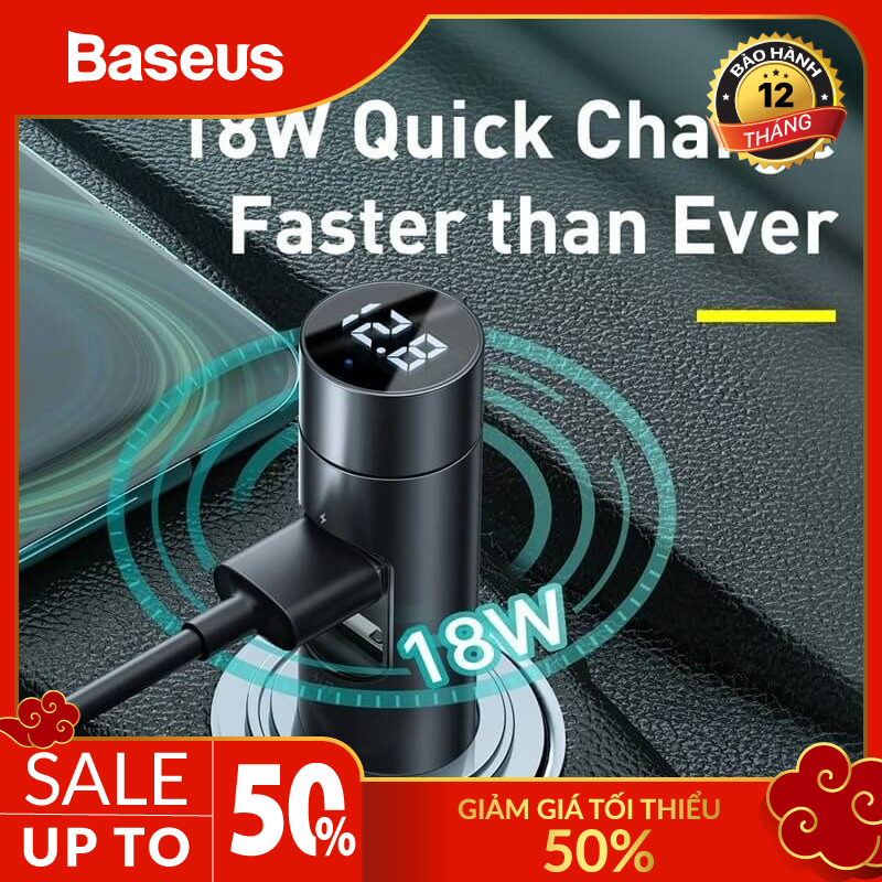 Tẩu sạc trên xe hơi Baseus BS-01 Dual USB Bluetooth không dây Máy nghe nhạc MP3 không dây