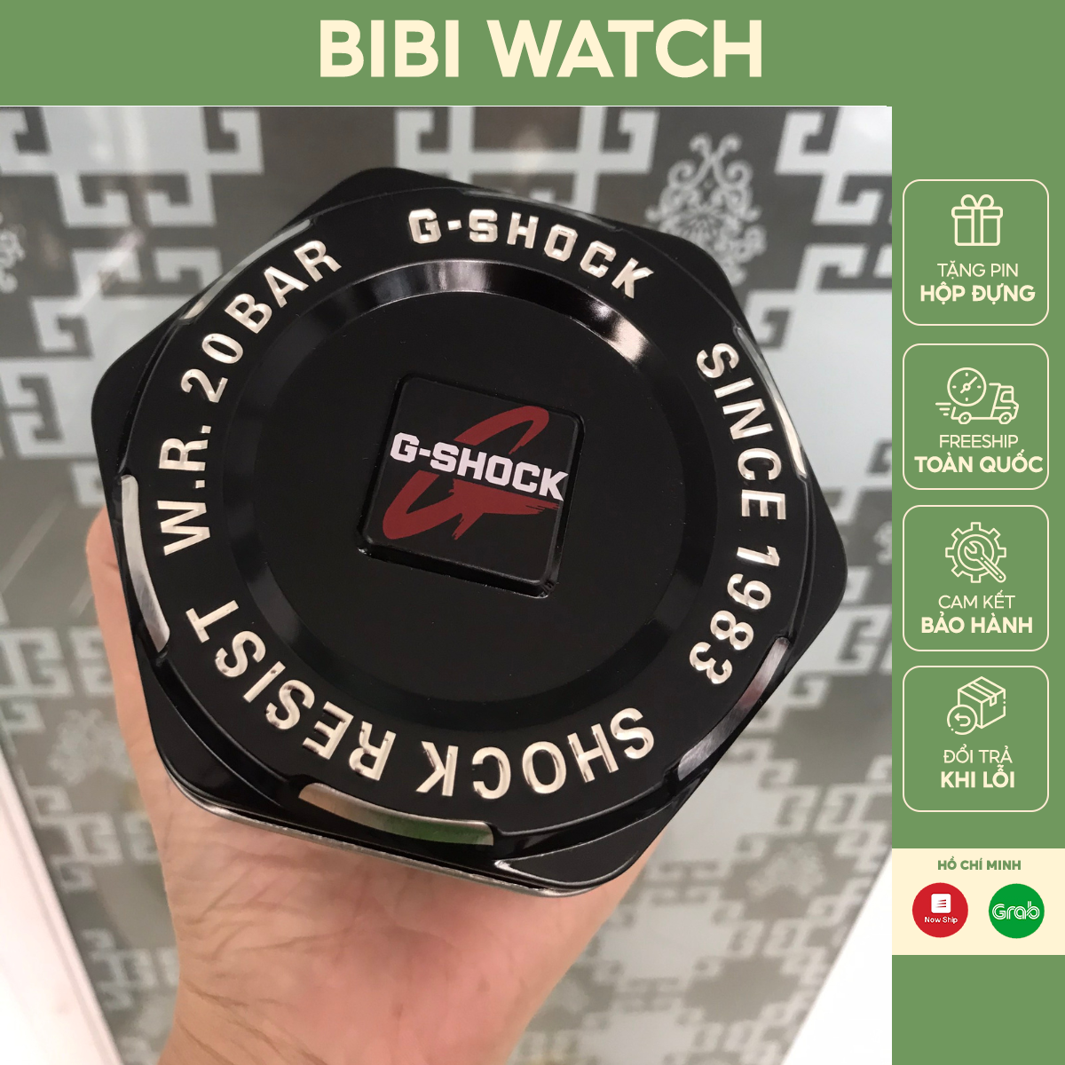 Hộp thiếc đồng hồ Gshock ,hộp lục giác cao cấp trong có mút bảo vệ