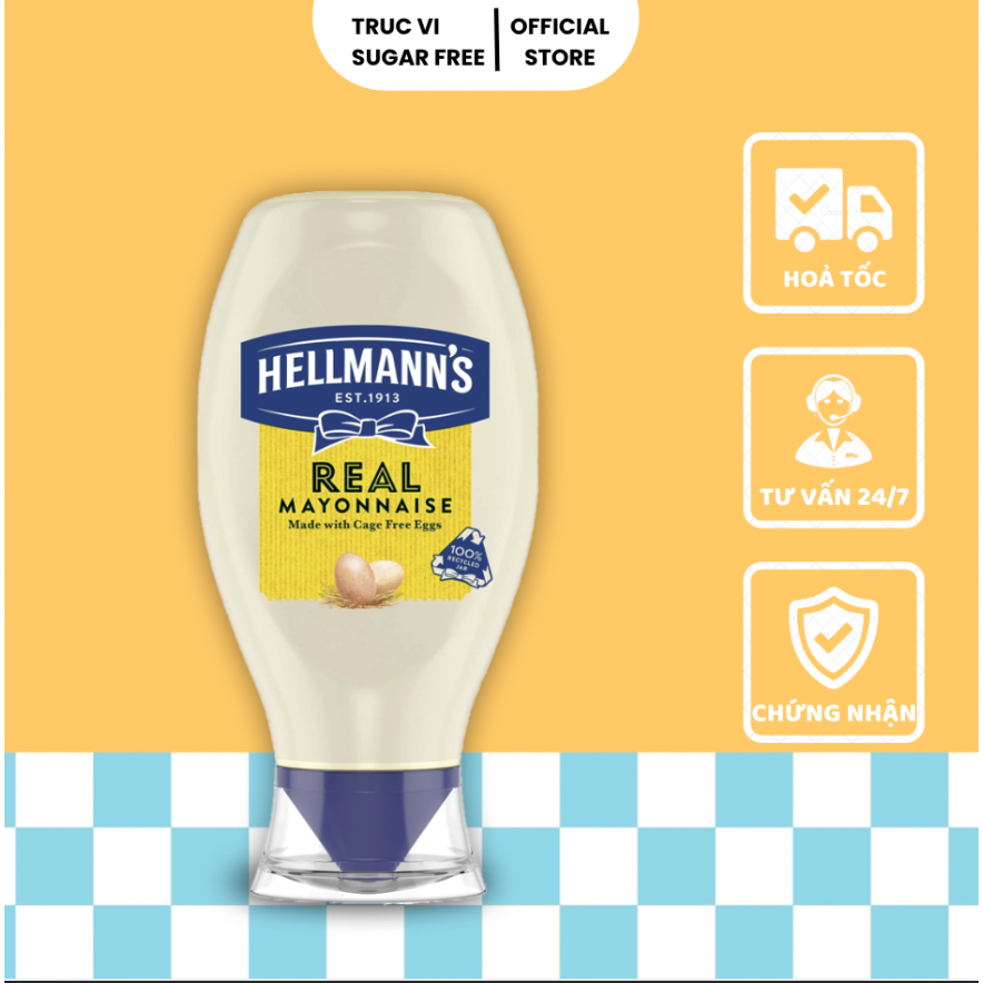 Sốt Mayonnaise Vị Nguyên Bản Hellmann’s | Hellmann’s Real Mayonnaise 280ml