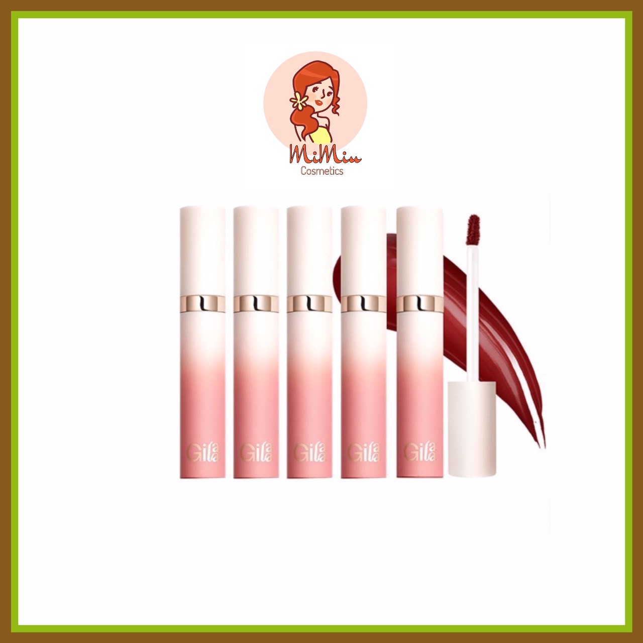 Son kem Gilaa Long Wear Lip Cream Rich Rose Collection