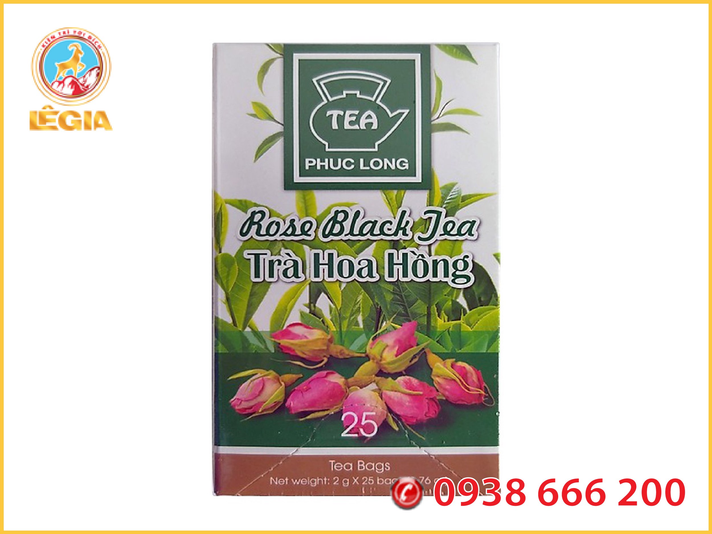 Trà hoa hồng túi lọc - phúc long coffee & tea