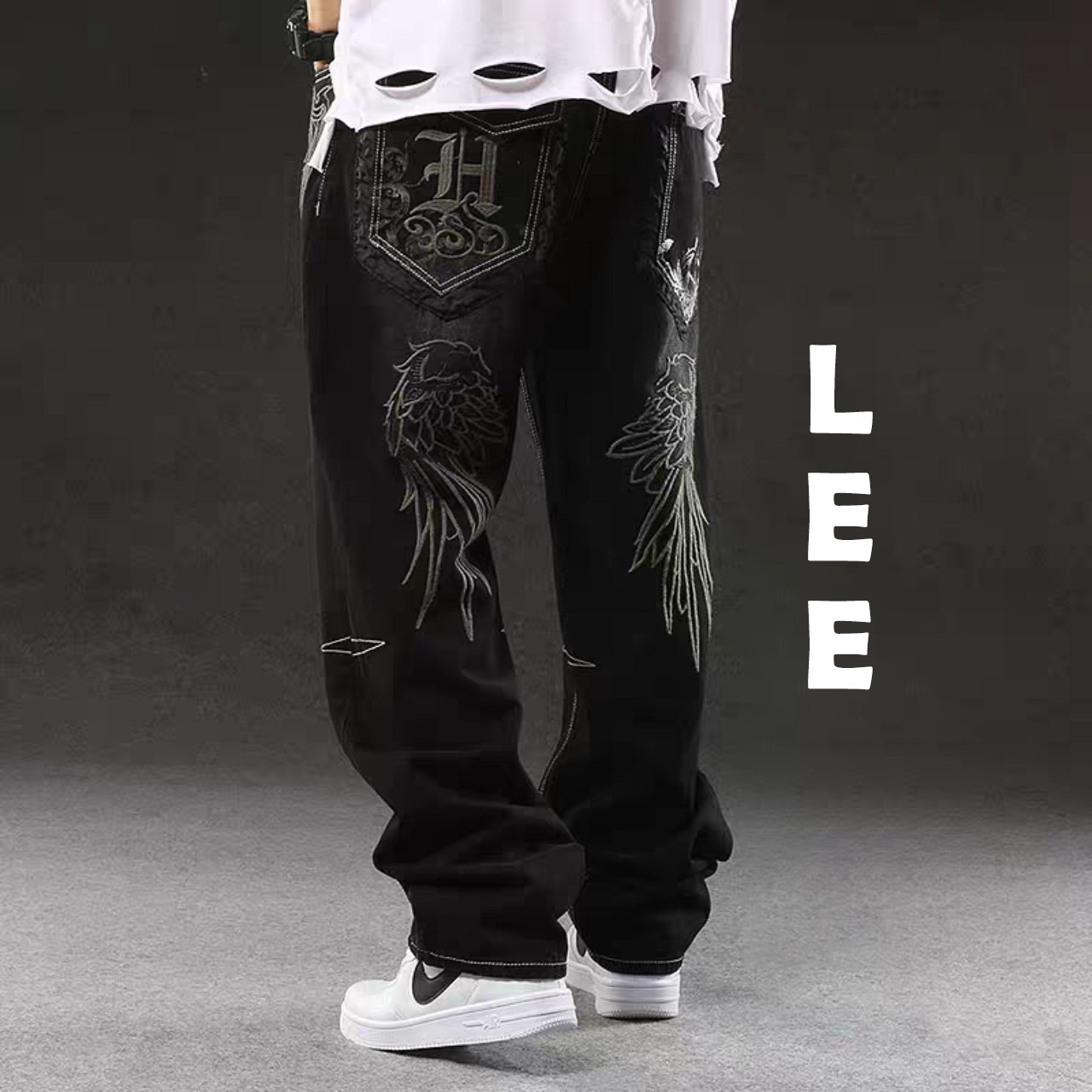 Quần Jean Nam Form Xuông Túi Hộp Cực Chất, Quần Bò Nam Có Túi Hộp Hot Trend 2024 - Jean48