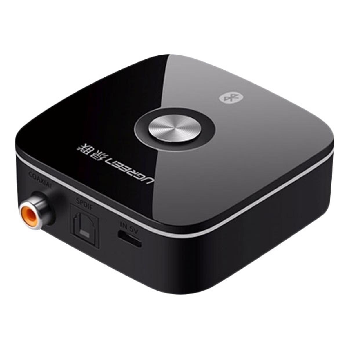 Bộ nhận Bluetooth 4.2 Ugreen 40855 chính hãng hỗ trợ Optical + Coaxial
