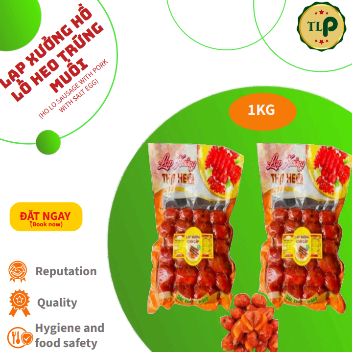 1kg lạp xưởng hồ lô trứng muối cao cấp tân lộc phát