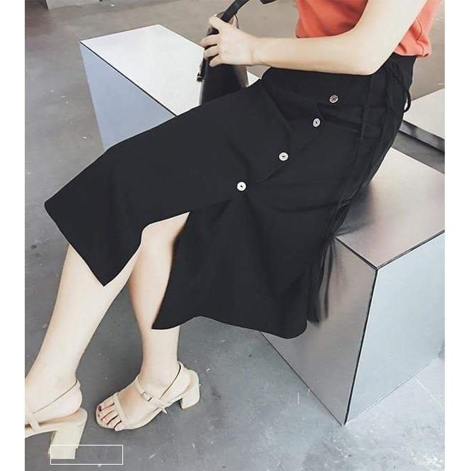 Chân váy chữ A phối nút - Tặng 2 dây cột tóc xinh xắn cho đơn từ 149k