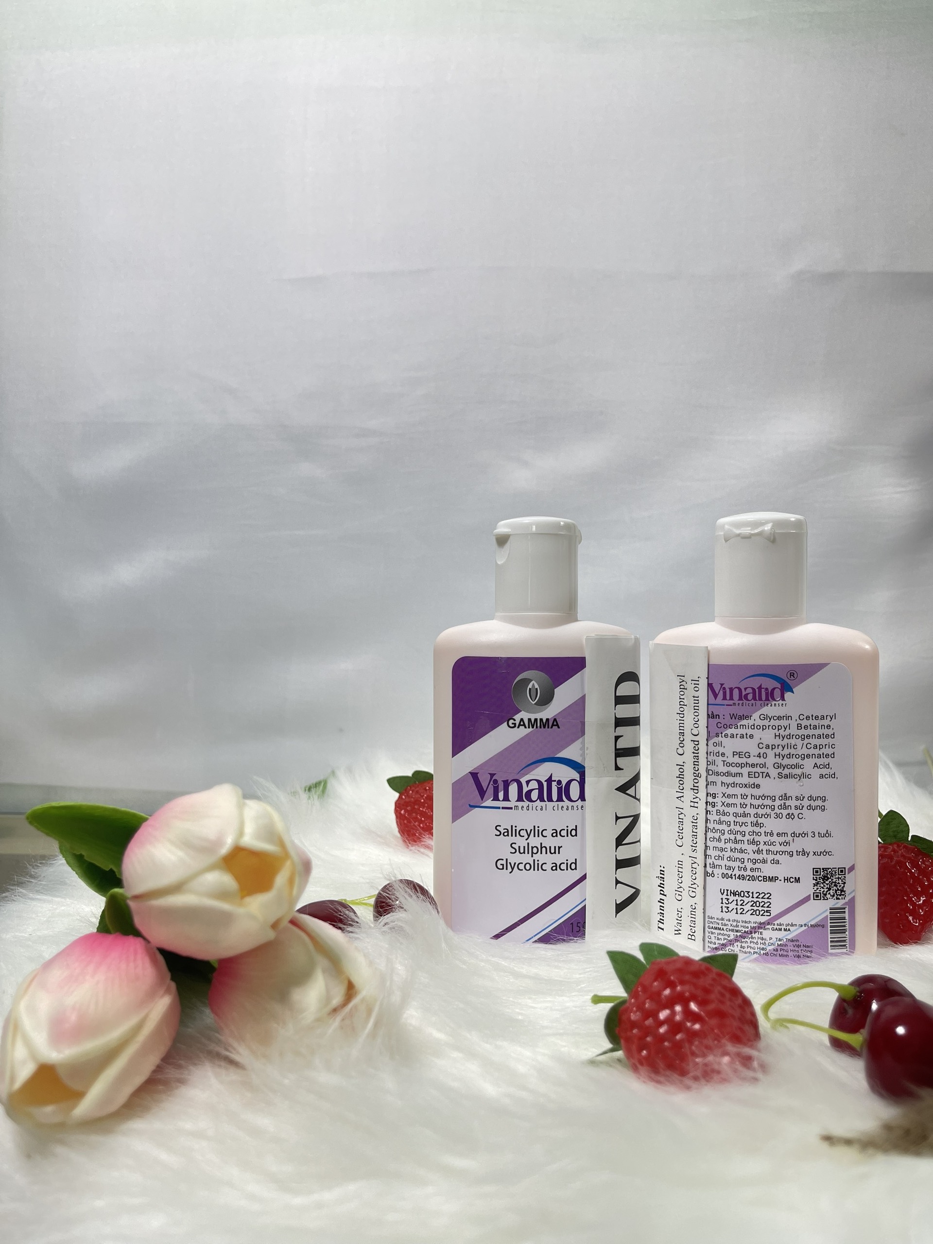Sữa rửa mặt, sữa tắm cho da mụn vinatid 150ml