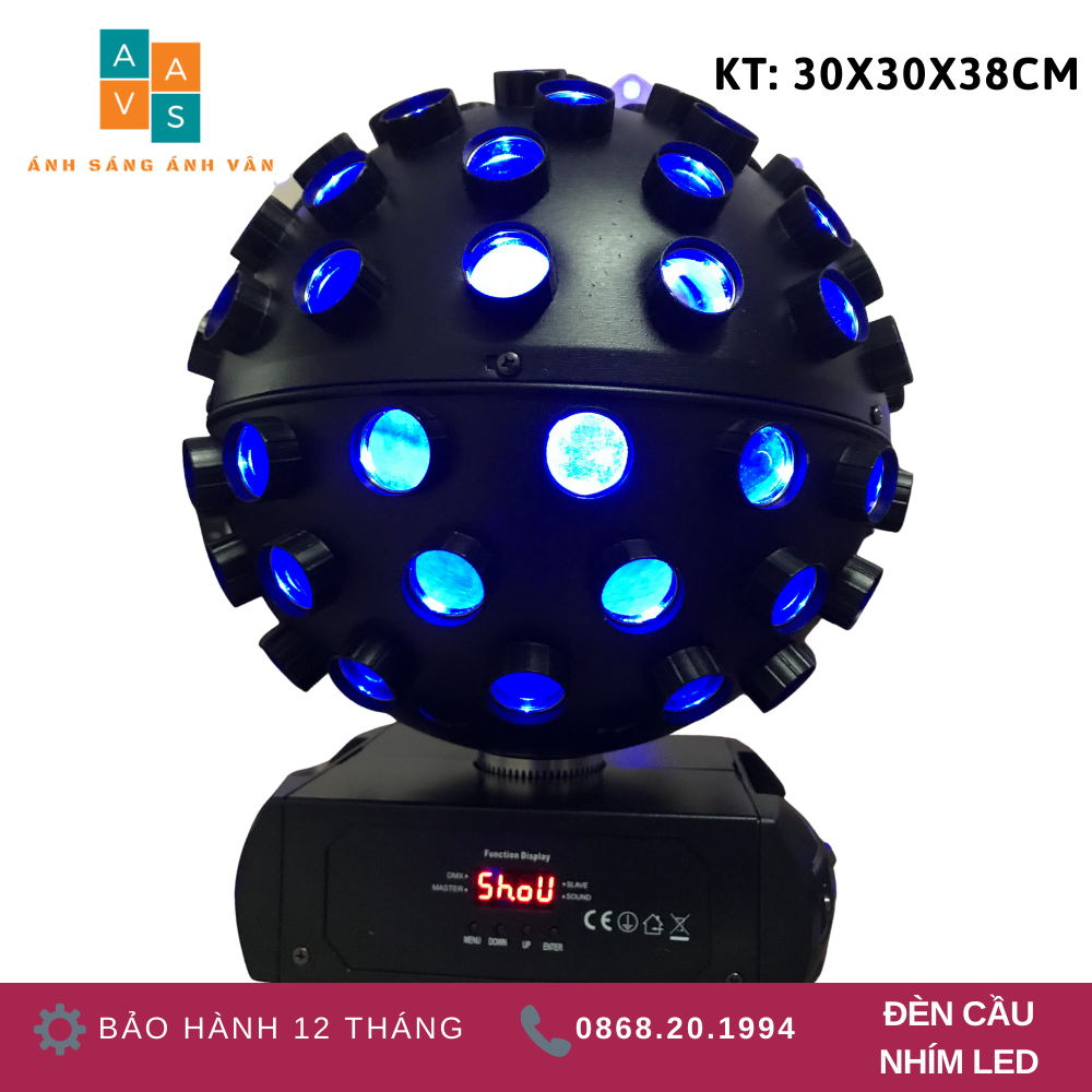 Đèn led cầu nhím xoay octo| đèn led sân khấu, vũ trường, karaoke...