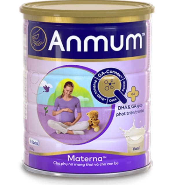 Sữa bột Anmum Materna hương Vani 800g dành riêng cho phụ nữ mang thai và cho con bú