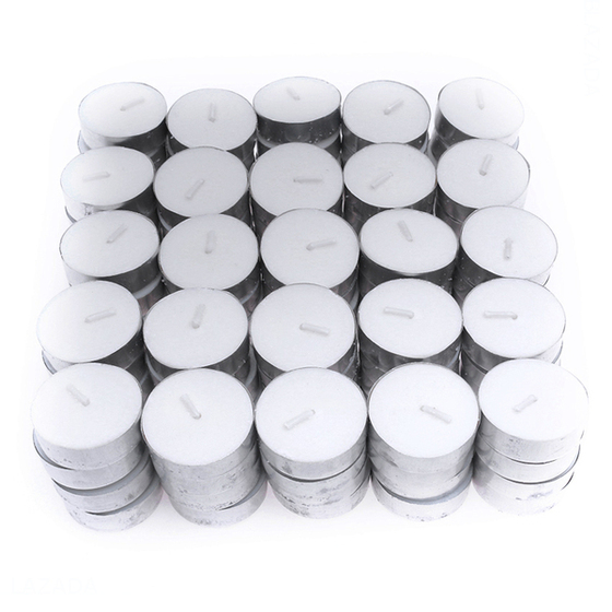 Nến tealight 4 giờ sáp cọ n'farm loại 100 viên an toàn sức khỏe, nến không màu, không mùi