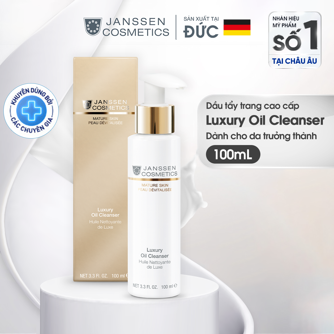 Dầu tẩy trang cao cấp chống lão hoá da Janssen Cosmetics Luxury Oil Cleanser 100ml