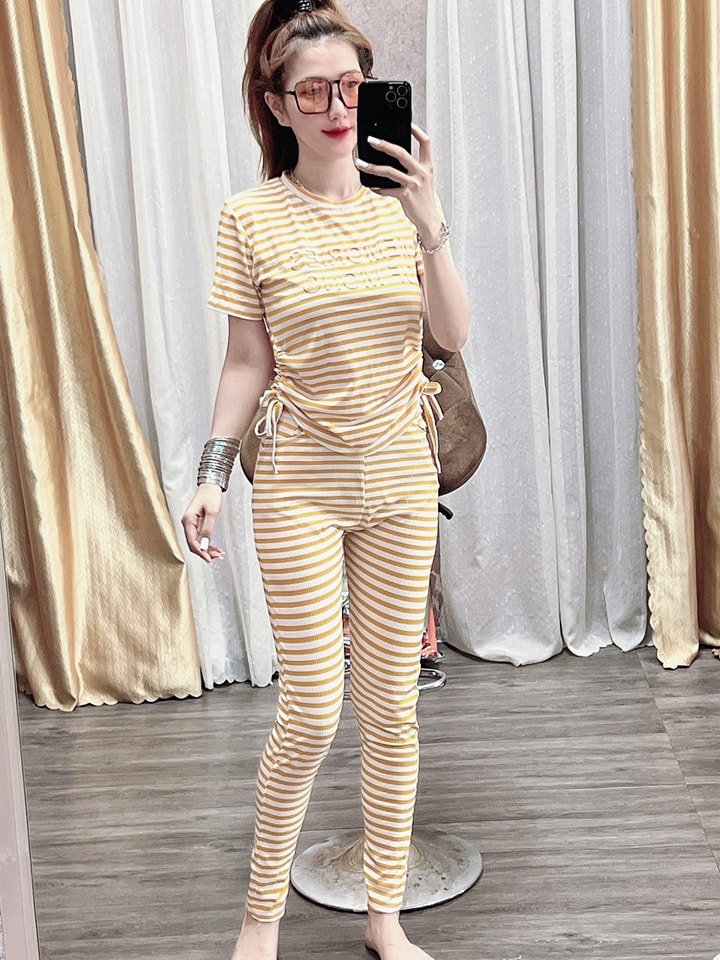 Set bộ thun gân dây rút xinh xịn - hàng y hình