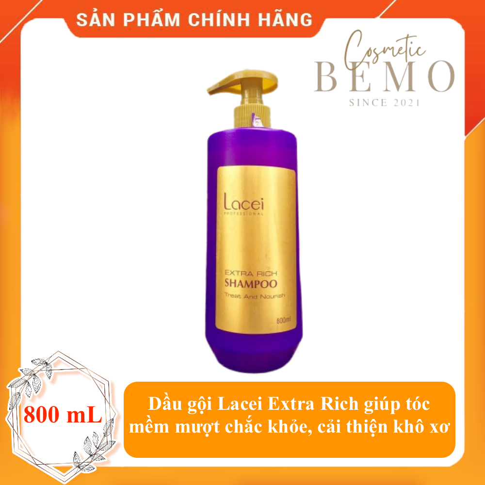 Dầu gội lacei extra rich - phục hồi tóc hư - kella -