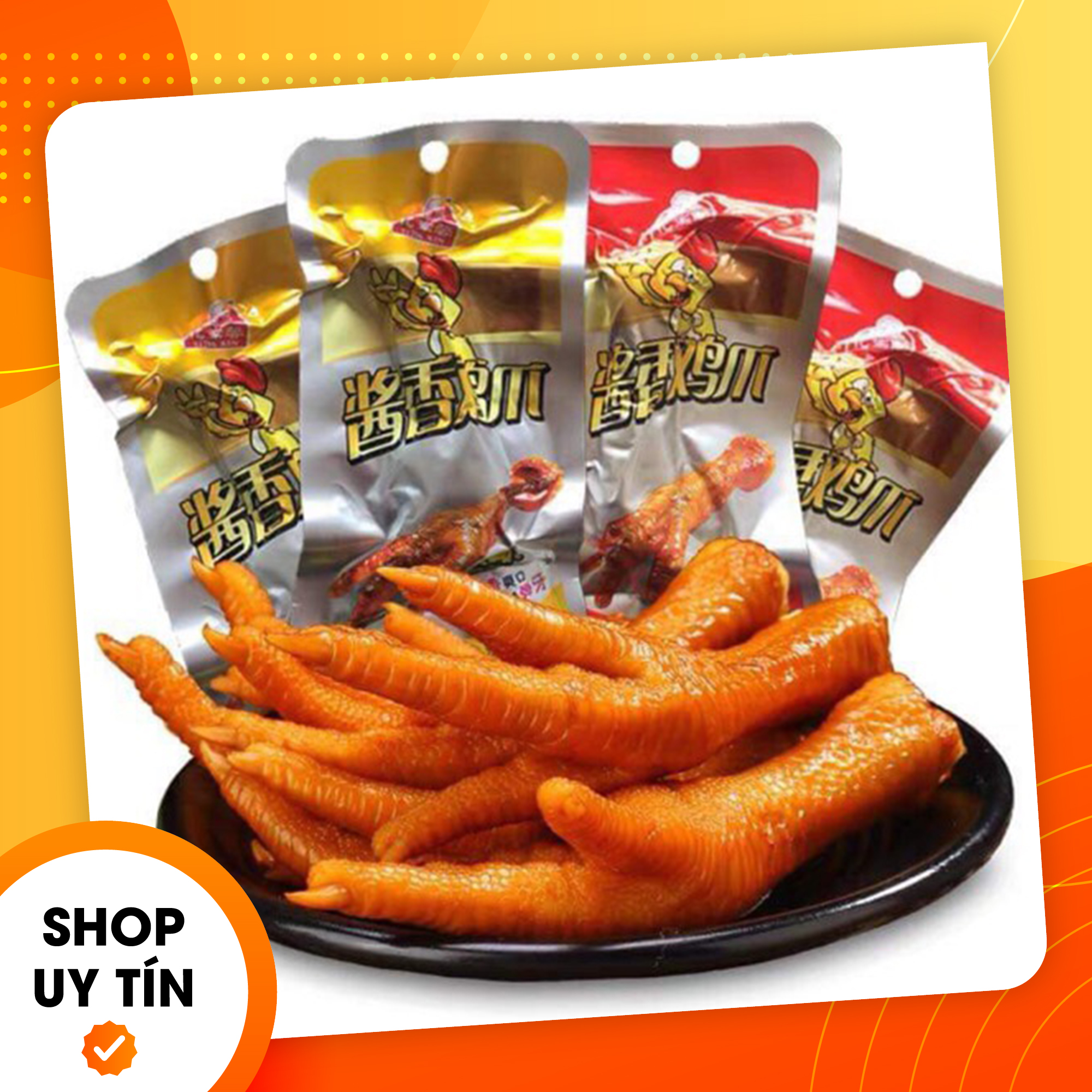 Chân gà cay tứ xuyên - gói 32gr - đồ ăn vặt trung