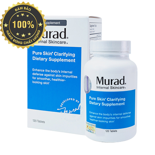 [HCM]Viên Uống Giảm Mụn Murad Pure Skin Clarifying Dietary Supplement 120 viên