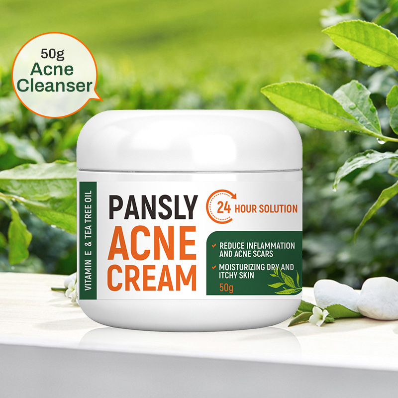 Anti-acne cream blackhead tea tree essence acne cream repair gel oil control shrink pores scar facia