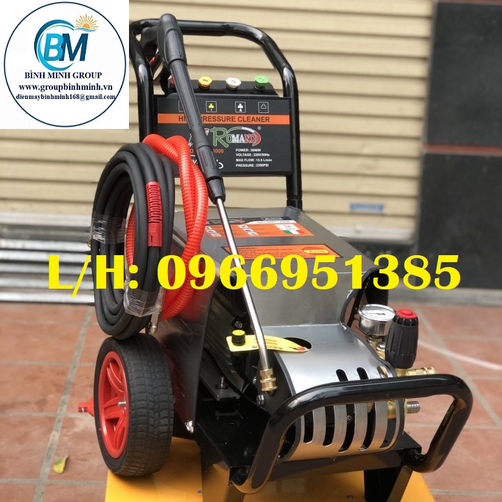 Máy Rửa Xe Cao Áp 3kw Romano RX-3000