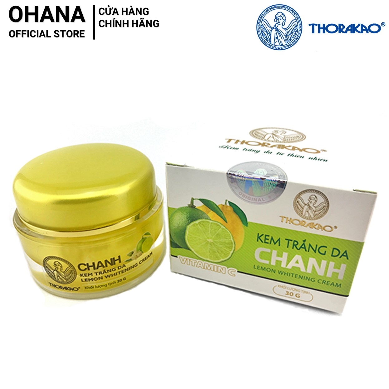 Kem Dưỡng Trắng Da Chanh Thorakao 30g