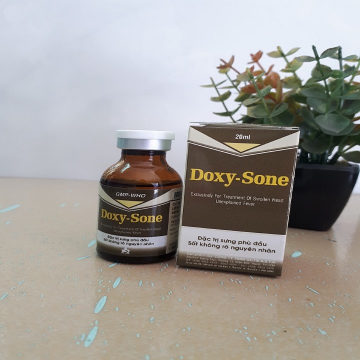 DOXY - SONE 100ml Tri thương hàn, viêm phổi, viêm ruột, tụ huyết trùng, viêm khớp, sưng phù đầu