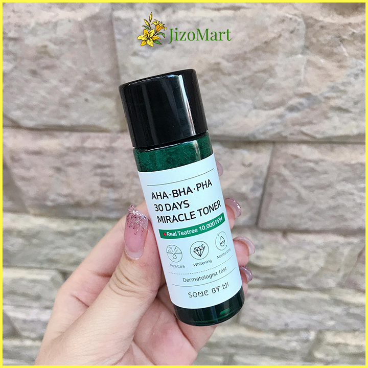 Nước hoa hồng tràm trà giảm mụn some by mi aha-bha-pha 30 days miracle toner 30ml- some by mi toner