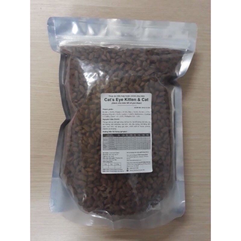 Thức ăn hạt cho mèo Cat Eye gói 1kg