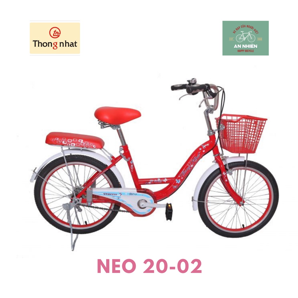 Xe đạp Thống Nhất bé gái - Xe trẻ em neo cỡ 20 - NEO 20-02