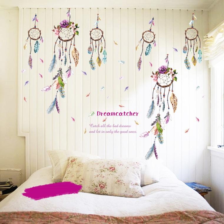 Decal dán tường Bộ đôi vòng bắt giấc mơ- 2P101- Scenedecal-Framedecals