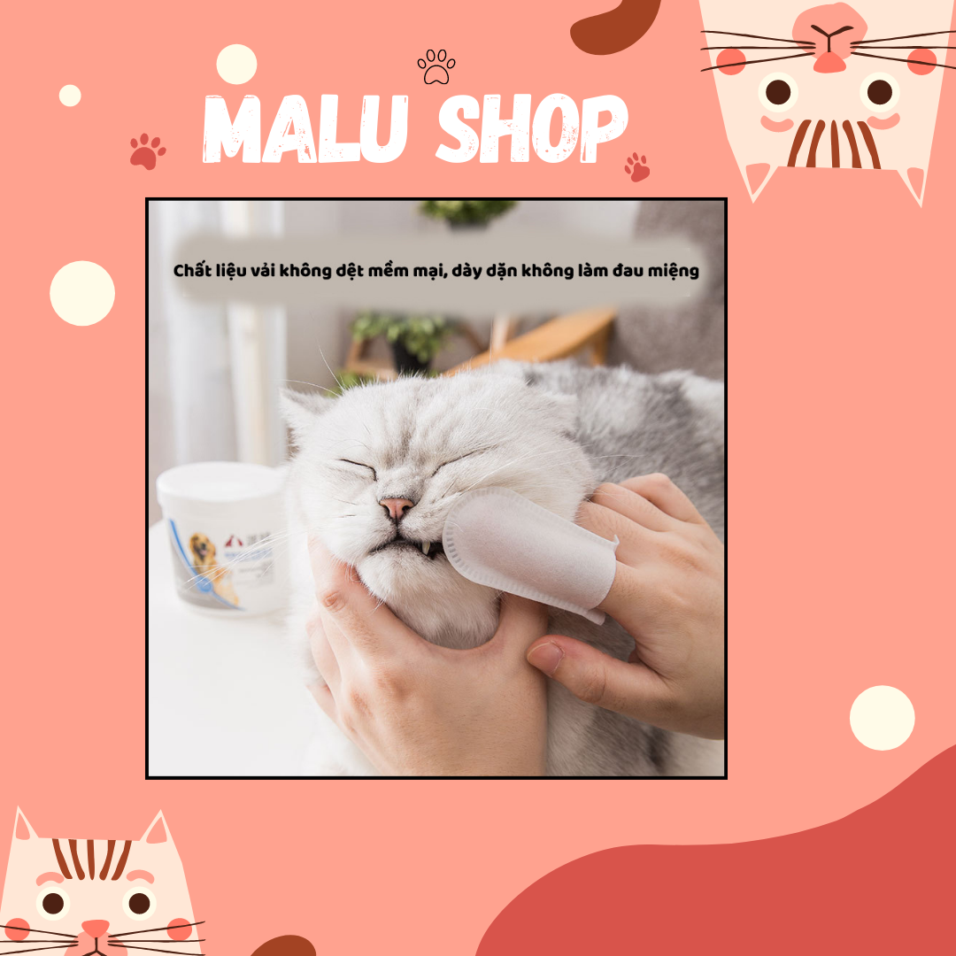 Khăn lau răng cho thú cưng dạng ngón tay
