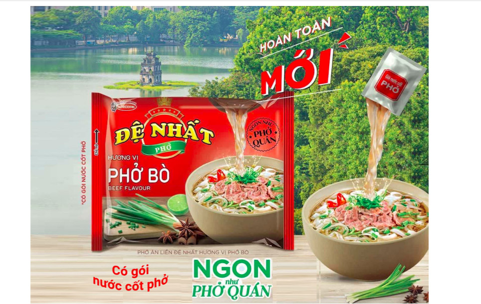 Phở bò Đệ Nhất 68g  thùng 30 gói
